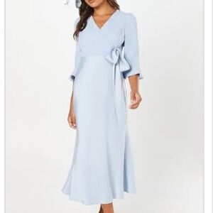 Coast Chic Sky Blue Midi Dress